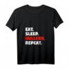 Damen Hula Hoop Tank Top - EAT SLEEP HULLERN REPEAT für Anfänger und Fitnessfans, perfekt zum Abnehmen und Hulatraining