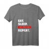 Damen Hula Hoop Tank Top - EAT SLEEP HULLERN REPEAT für Anfänger und Fitnessfans, perfekt zum Abnehmen und Hulatraining