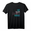 Eat Sleep Hullern Repeat T-Shirt – Geschenk für Hooper & Hoopdancer, inklusive inklusivem Fitness-Design für Männer, Frauen & Transgender, perfekt für Weihnachten & Geburtstage