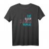 Eat Sleep Hullern Repeat T-Shirt – Geschenk für Hooper & Hoopdancer, inklusive inklusivem Fitness-Design für Männer, Frauen & Transgender, perfekt für Weihnachten & Geburtstage