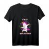 Damen I am a hulacorn Hula Hoop Einhorn Hullern T-Shirt mit V-Ausschnitt – Lustiges Fitness-Outfit für Hula Hoop Kurse