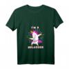 Damen I am a hulacorn Hula Hoop Einhorn Hullern T-Shirt mit V-Ausschnitt – Lustiges Fitness-Outfit für Hula Hoop Kurse