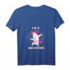 Damen I am a hulacorn Hula Hoop Einhorn Hullern T-Shirt mit V-Ausschnitt – Lustiges Fitness-Outfit für Hula Hoop Kurse