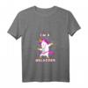 Damen I am a hulacorn Hula Hoop Einhorn Hullern T-Shirt mit V-Ausschnitt – Lustiges Fitness-Outfit für Hula Hoop Kurse