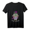 Damen I Love Smart Hoop—Eulen Hula Hullern Hoop Dance Fitness T-Shirt mit V-Ausschnitt, Trendiges Geschenk für Hula Hoop Fans und Fitness Liebhaberinnen