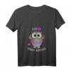 Damen I Love Smart Hoop—Eulen Hula Hullern Hoop Dance Fitness T-Shirt mit V-Ausschnitt, Trendiges Geschenk für Hula Hoop Fans und Fitness Liebhaberinnen