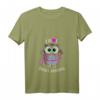 Damen I Love Smart Hoop—Eulen Hula Hullern Hoop Dance Fitness T-Shirt mit V-Ausschnitt, Trendiges Geschenk für Hula Hoop Fans und Fitness Liebhaberinnen