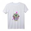 Damen I Love Smart Hoop—Eulen Hula Hullern Hoop Dance Fitness T-Shirt mit V-Ausschnitt, Trendiges Geschenk für Hula Hoop Fans und Fitness Liebhaberinnen
