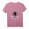 Damen Never Stop Hooping Hullern Hula Reifen T-Shirt mit V-Ausschnitt – Motivationsshirt für Fitness, Abnehmen & Balance-Training für Frauen und Mädchen