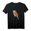 Bunter Spatz T-Shirt Haussperling Vogel Geschenk für Herren & Damen – Perfekt für Geburtstag, Weihnachten & Partys