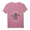 Damen Bulldogge Achtung Huller Alarm Huler Tanz Hoop Fitness T-Shirt mit V-Ausschnitt – Perfektes Geschenk für Tier- und Fitnessliebhaberinnen