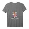 Damen Süße Kuh Hula Hoop T-Shirt mit V-Ausschnitt – Lustiges Fitness-Design, Perfekt als Geschenk für Kuh- und Hula Hoop Fans