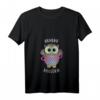 Damen Eule Huller Hula Huhu Fitness T-Shirt mit V-Ausschnitt – Niedliches Sportshirt für Hula Hoop Liebhaberinnen & Geschenkidee für Tier- und Fitnessfans