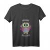 Damen Eule Huller Hula Huhu Fitness T-Shirt mit V-Ausschnitt – Niedliches Sportshirt für Hula Hoop Liebhaberinnen & Geschenkidee für Tier- und Fitnessfans