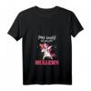 Damen Mir reichts ich geh jetzt Hullern Hula Einhorn T-Shirt mit V-Ausschnitt – Lustiges Fitness Outfit zum Abnehmen & Training für Frauen und Mädchen