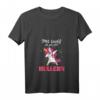 Damen Mir reichts ich geh jetzt Hullern Hula Einhorn T-Shirt mit V-Ausschnitt – Lustiges Fitness Outfit zum Abnehmen & Training für Frauen und Mädchen