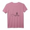 Damen Hula Hoop Girl Herzschlag T-Shirt – Ideal als Fitness- und Sportgeschenk für Frauen, Abnehmen & Home Workout