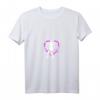 Damen Hula Girl Herzschlag EKG T-Shirt – Lustiges Fitness Outfit für Hula Hoop Fans & Abnehmende Frauen mit V-Ausschnitt