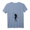 Damen Fun Hula Hoop Reifen T-Shirt mit V-Ausschnitt - Leichtes, Klassisch Geschnittenes Sport- und Freizeitshirt