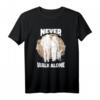 Never walk alone - Pferdefan, Hund und Pferd, Reiterin T-Shirt für Pferdeliebhaberinnen und Hundebesitzerinnen