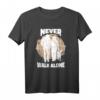 Never walk alone - Pferdefan, Hund und Pferd, Reiterin T-Shirt für Pferdeliebhaberinnen und Hundebesitzerinnen