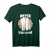 Never walk alone - Pferdefan, Hund und Pferd, Reiterin T-Shirt für Pferdeliebhaberinnen und Hundebesitzerinnen