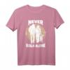 Never walk alone - Pferdefan, Hund und Pferd, Reiterin T-Shirt für Pferdeliebhaberinnen und Hundebesitzerinnen