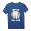 Never walk alone - Pferdefan, Hund und Pferd, Reiterin T-Shirt für Pferdeliebhaberinnen und Hundebesitzerinnen