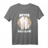 Never walk alone - Pferdefan, Hund und Pferd, Reiterin T-Shirt für Pferdeliebhaberinnen und Hundebesitzerinnen