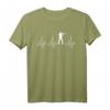 Lustiges Herzschlag EKG Fun T-Shirt für Sportschützen & Gewehrliebhaber – Perfektes Geschenk zu Weihnachten, Ostern & Geburtstag für Freunde, Familie & Dich