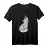Süße Katze mit HapMonkey T-Shirt – Lustiges Anti-Verschwörungsgeschenk gegen Chemtrails, Flat Earth & Illuminaten