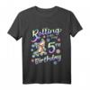 Kinder Rollschuh T-Shirt - Geburtstag Outfit für 5-Jährige, Perfekt für Inline Skaten, Sport & Party Feier