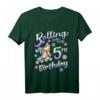 Kinder Rollschuh T-Shirt - Geburtstag Outfit für 5-Jährige, Perfekt für Inline Skaten, Sport & Party Feier