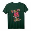 Rollschuh - Roller Girl T-Shirt mit Rollschuhen laufen - 80er Retro Design, perfektes Geschenk für Mädchen und Skater Girls