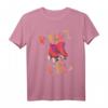 Rollschuh - Roller Girl T-Shirt mit Rollschuhen laufen - 80er Retro Design, perfektes Geschenk für Mädchen und Skater Girls