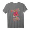 Rollschuh - Roller Girl T-Shirt mit Rollschuhen laufen - 80er Retro Design, perfektes Geschenk für Mädchen und Skater Girls
