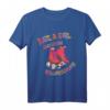 Rollschuhe - Just A Girl Who Loves Roller Skating - Skater T-Shirt für Mädchen, Kinder & Retro Fans | Perfektes Geschenk für Geburtstage & Weihnachten