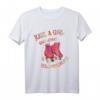 Rollschuhe - Just A Girl Who Loves Roller Skating - Skater T-Shirt für Mädchen, Kinder & Retro Fans | Perfektes Geschenk für Geburtstage & Weihnachten