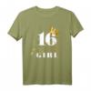 Girls 16th Birthday T-Shirt - Happy Birthday Princess mit Pinker Zahl, Perfekt für 16. Geburtstag Party & als Geschenk für Mädchen