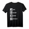 Eat Sleep Surfen Windsurfen Surfer Windsurfer Windsurfen Segel T-Shirt – Perfektes Geschenk für Wassersportfans & Surfurlauber