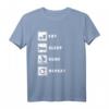 Eat Sleep Surfen Windsurfen Surfer Windsurfer Windsurfen Segel T-Shirt – Perfektes Geschenk für Wassersportfans & Surfurlauber