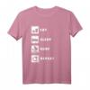 Eat Sleep Surfen Windsurfen Surfer Windsurfer Windsurfen Segel T-Shirt – Perfektes Geschenk für Wassersportfans & Surfurlauber