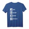 Eat Sleep Surfen Windsurfen Surfer Windsurfer Windsurfen Segel T-Shirt – Perfektes Geschenk für Wassersportfans & Surfurlauber