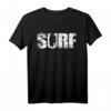 Distressed Look Surfen Geschenk für Surfer und Wellenreiter - Stylisches T-Shirt mit Grunge Effekt für Wassersportfans