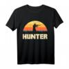 Jäger Silhouette bei Sonnenuntergang Hunter T-Shirt – Lustiges Geschenk für Jäger, Jägerinnen & Jagdhobbyisten