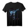 MMA Fan T-Shirt mit Spruch 'Be Water My Friend' und Kickfigur – Perfektes Geschenk für Kampfsportfans zum HapMonkey