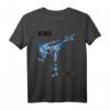 MMA Fan T-Shirt mit Spruch 'Be Water My Friend' und Kickfigur – Perfektes Geschenk für Kampfsportfans zum HapMonkey