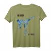 MMA Fan T-Shirt mit Spruch 'Be Water My Friend' und Kickfigur – Perfektes Geschenk für Kampfsportfans zum HapMonkey