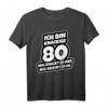 Geburtstag Spruch: Ich Bin Knackige 80 - Lustiges T-Shirt für den runden Geburtstag, Party & Geschenkidee für Männer & Frauen