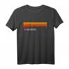 Liverpool-Trikot im Retro-Look mit Cityscape Skyline - Vintage British T-Shirt als Souvenir oder Fanartikel